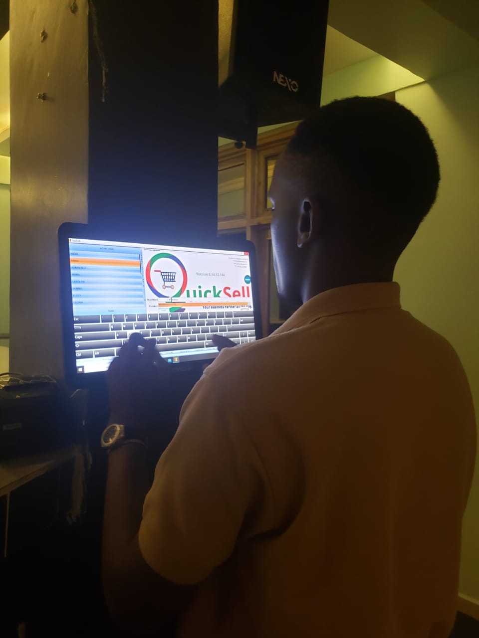 QuickSell POS screen 1